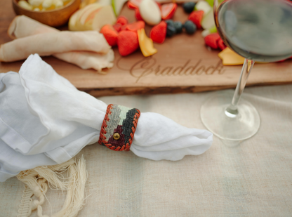 The Diamanté Napkin Ring Set