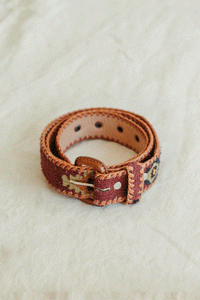 The handcrafted Ahmun Leather Belt